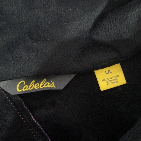 Women's Cabela's Soft Lined Zip Front Jacket Pink Multi Pockets Size Large - Picture 9 of 10